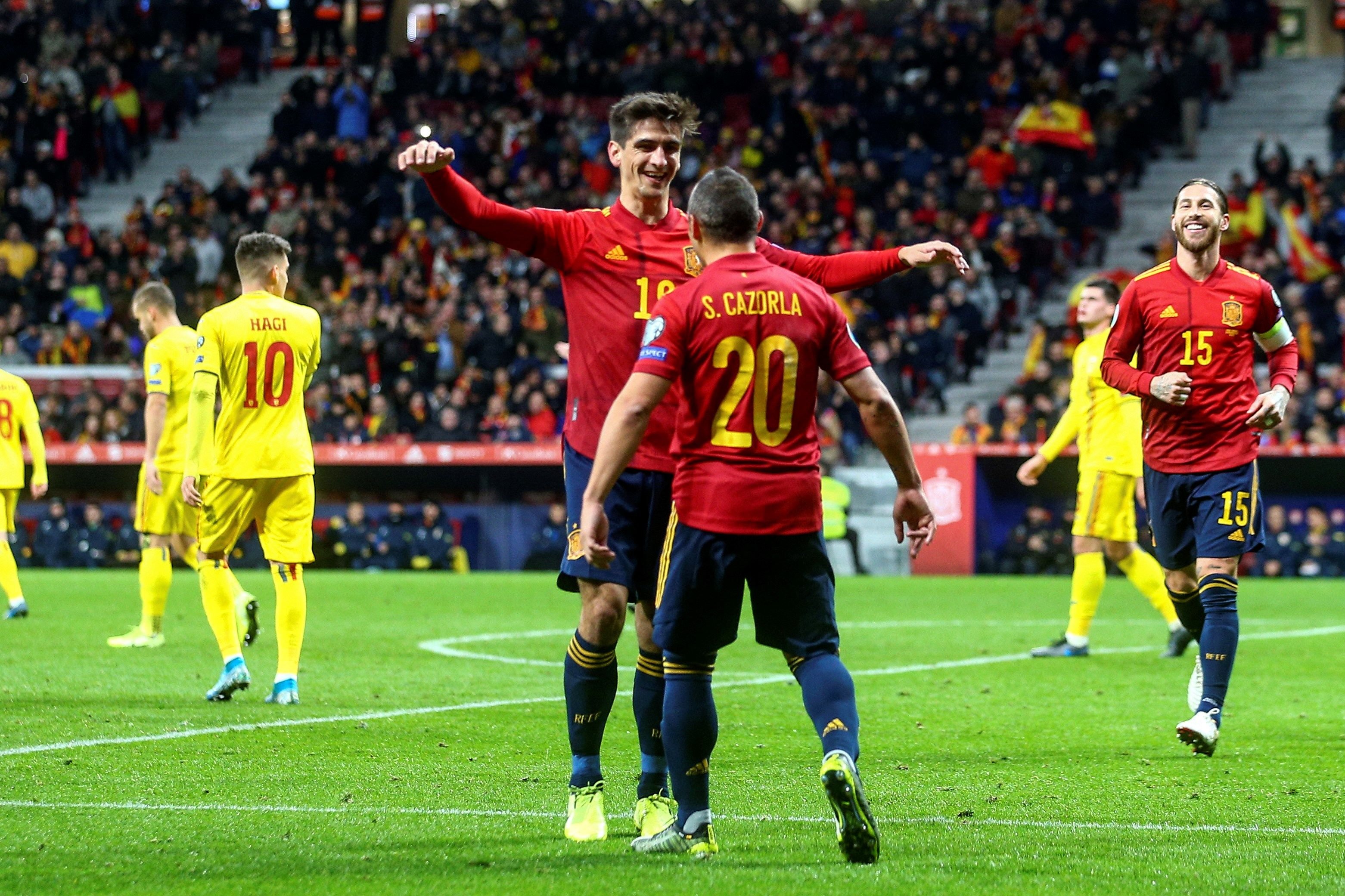 Manita de España a Rumania y ya es cabeza de serie para la Eurocopa (5-0)