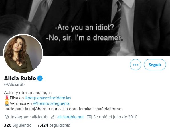 alicia rubio actriu twitter