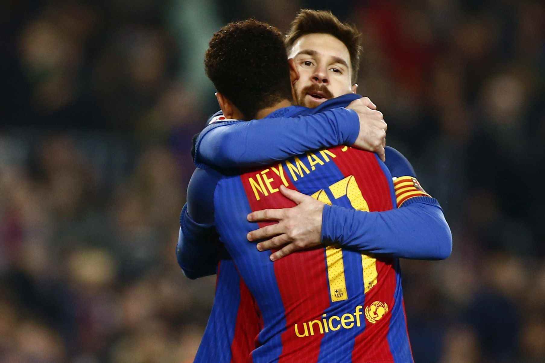 Neymar felicita l'aniversari al seu "germà" Messi