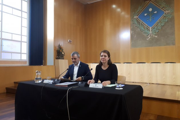 Jaume Collboni y Janet Sanz