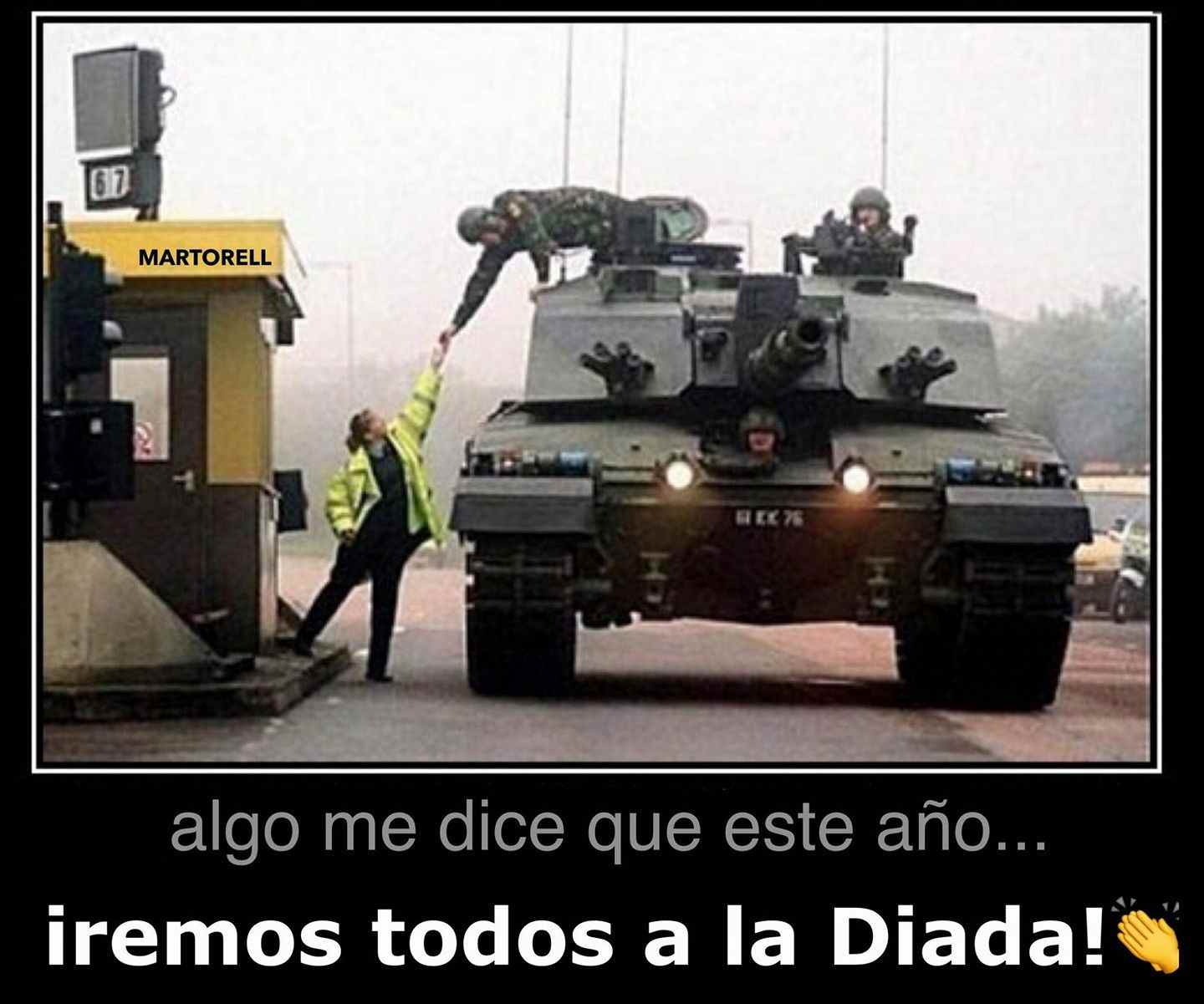 Anar amb tancs a la Diada, la nova idea d'un regidor del PP