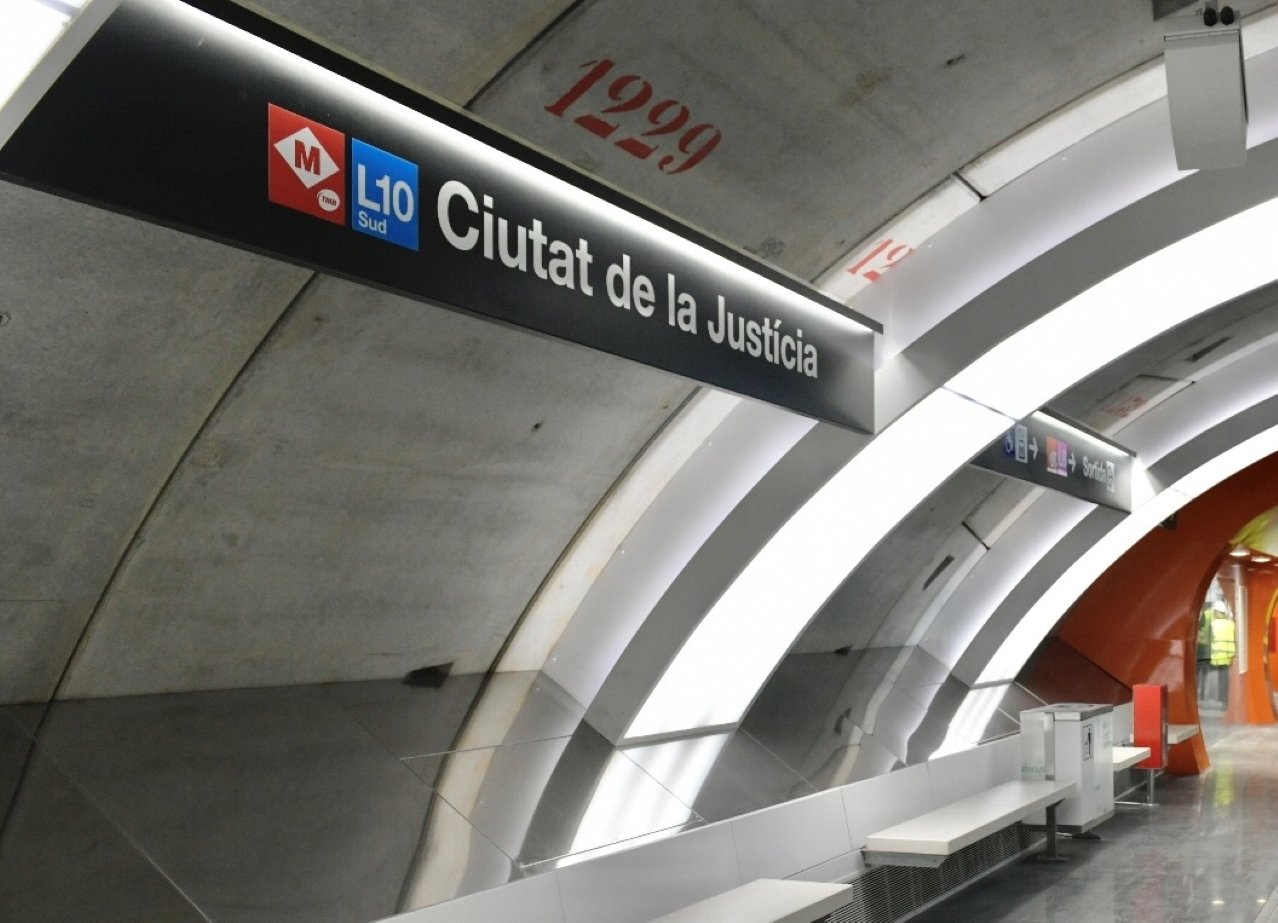 Se inaugura la nueva estación de Ciutat de la Justícia, de la L10