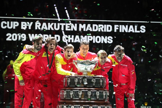 Rafa Nadal bruguera bautista caareno feliciano granollers espanya campiona copa davis efe Rafa Nadal bruguera bautista caareno feliciano granollers espanya campiona copa davis efe