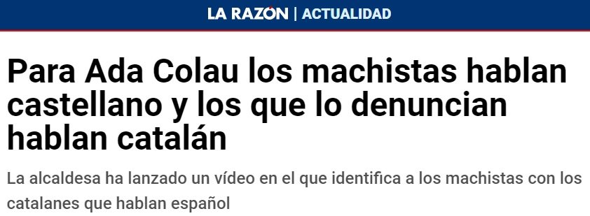 la razon ada colau