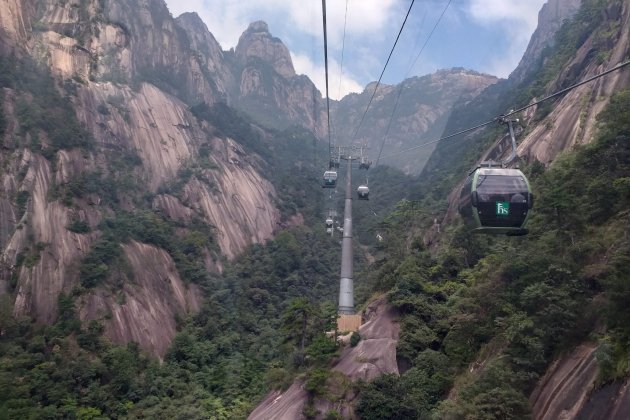 huangshan teleferic 