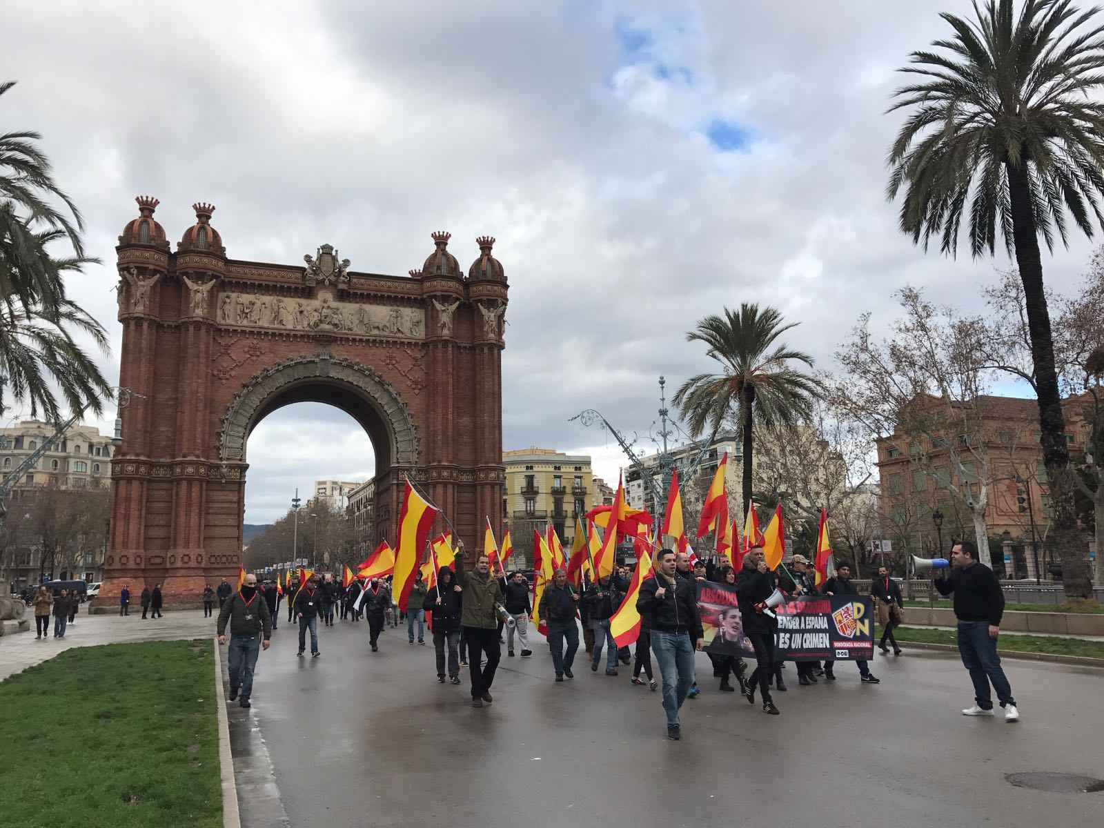 Detingut un cap de Democracia Nacional Joven per incitar a actes com el de Blanquerna