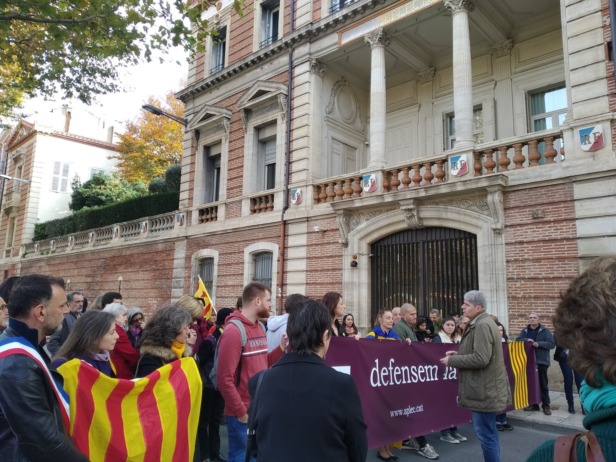 Manifestación en Perpinyà para reclamar la enseñanza en catalán en la Catalunya Nord