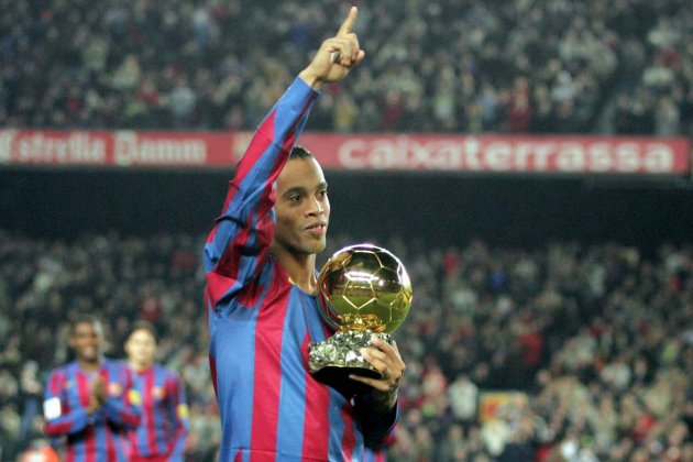 Ronaldinho Pilota Oro FC Barcelona