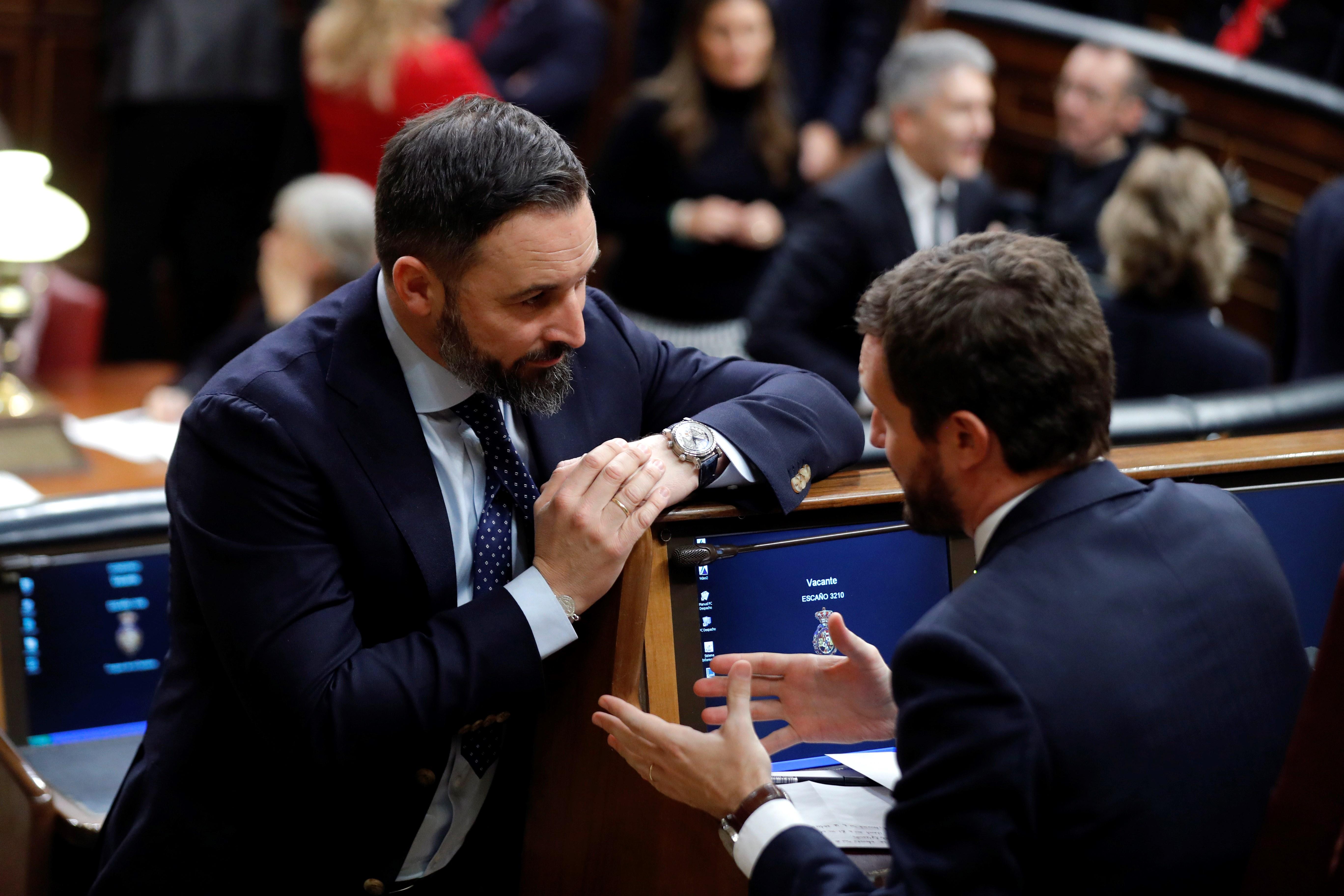 Pablo Casado Santiago Abascal Congrés Diputats EFE