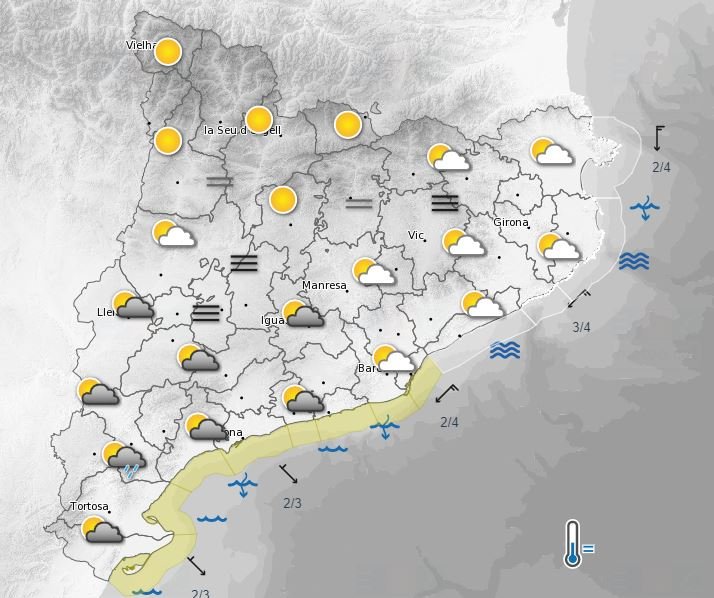 mapa temps