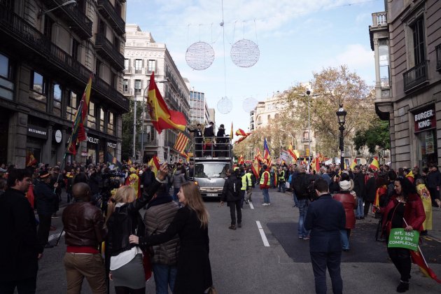 manifestació unionista Constitució via laietana   Guillem Camós