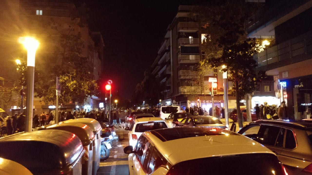 54º corte de la avenida Meridiana