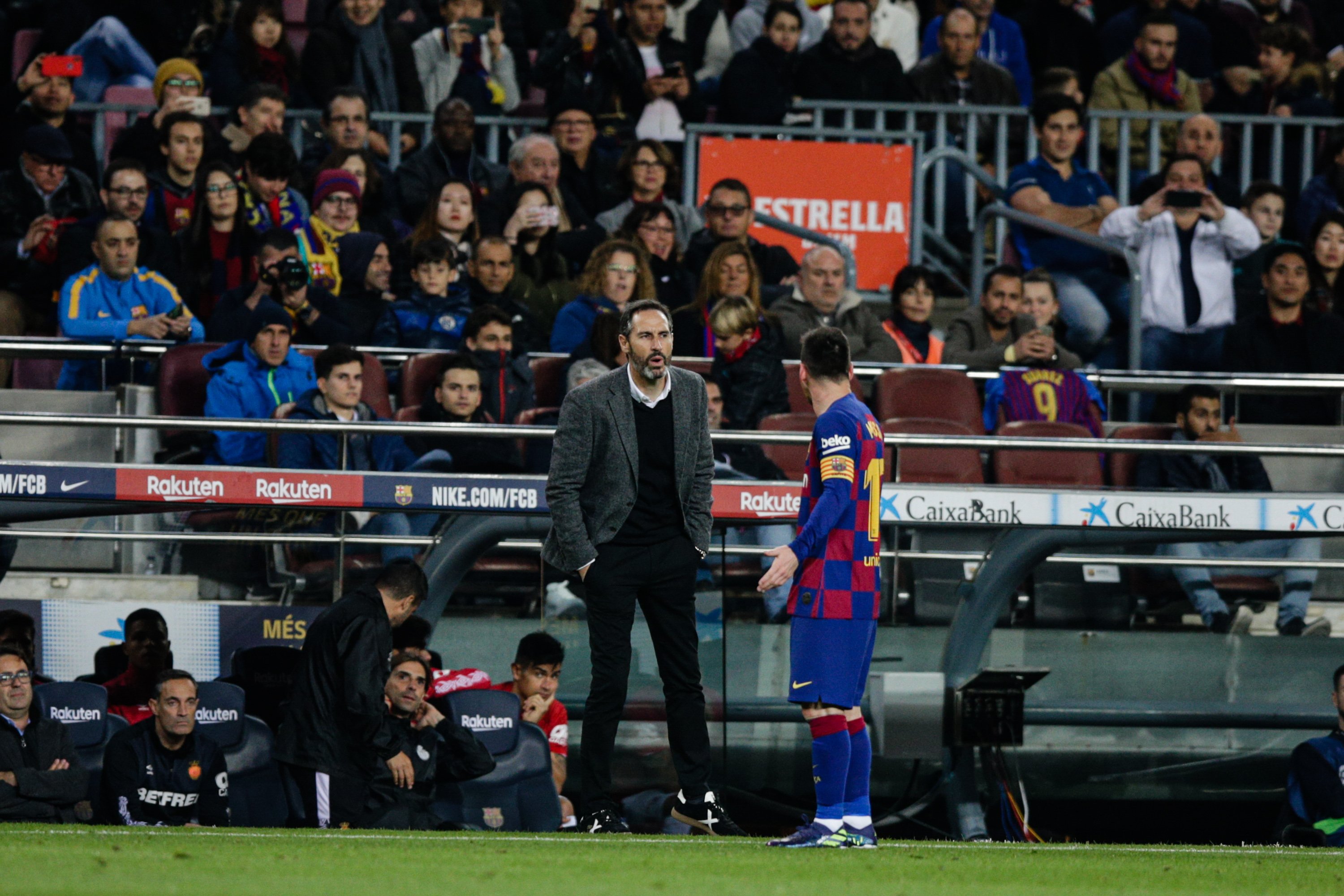 L'entrenador del Mallorca s'encara amb Messi i l'infravalora