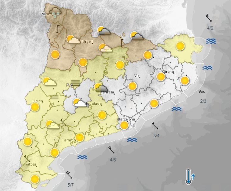 mapa temps
