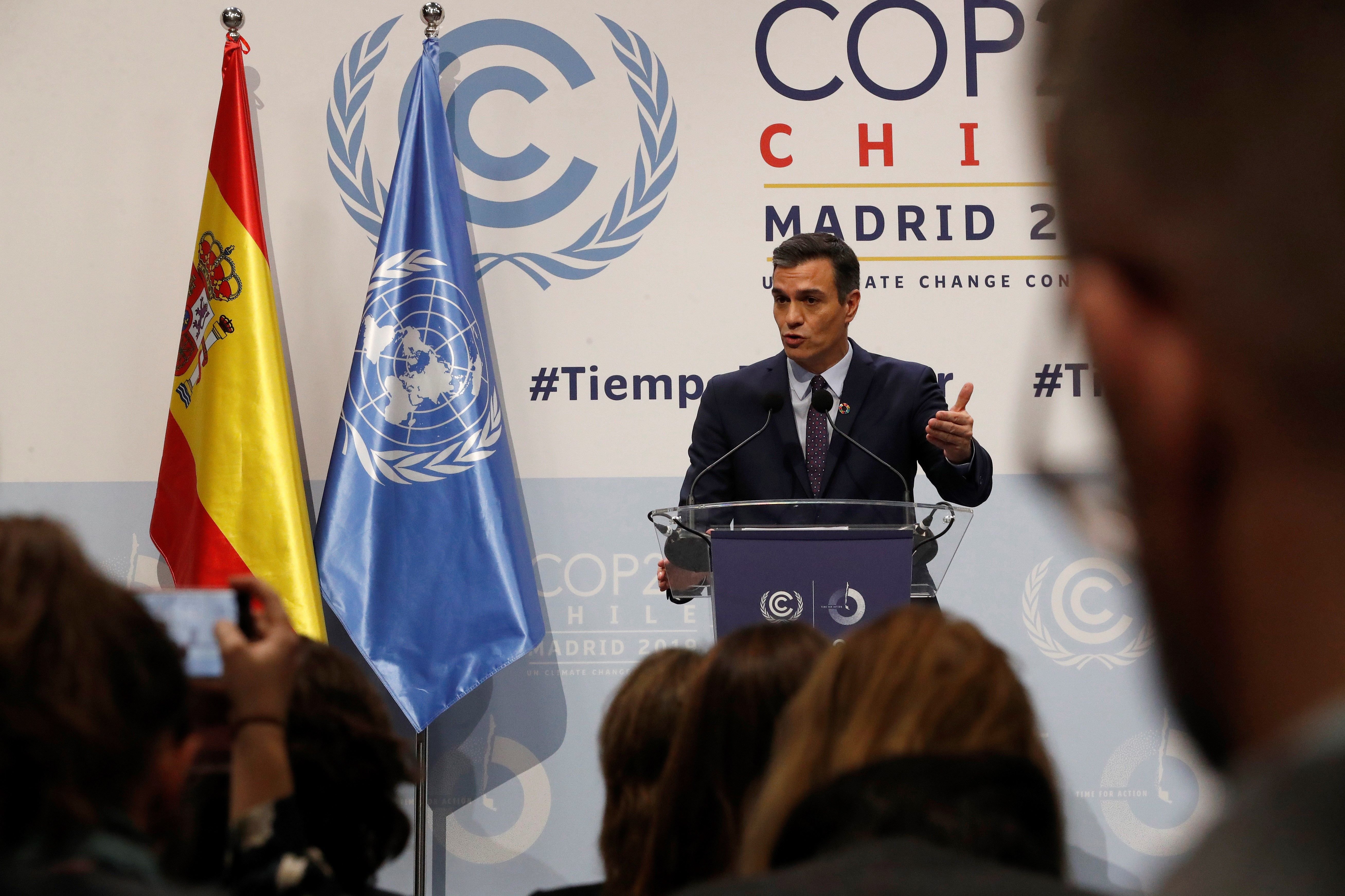 Sánchez torna a la Cimera del Clima per reunir-se amb representants de l'ONU i els EUA