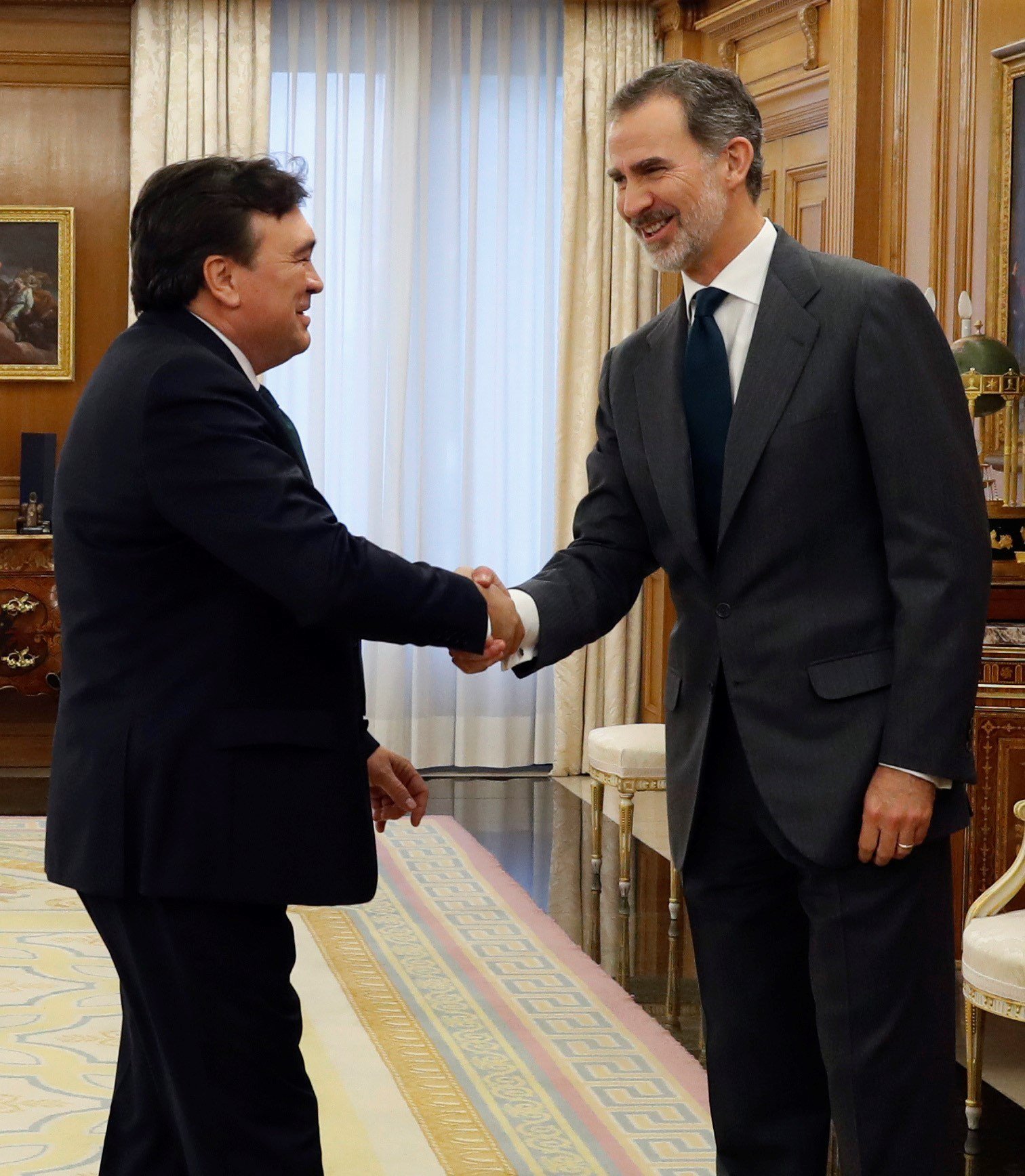 Rei amb el diputat de Terol Existe EFE Rei amb el diputat de Terol Existe EFE