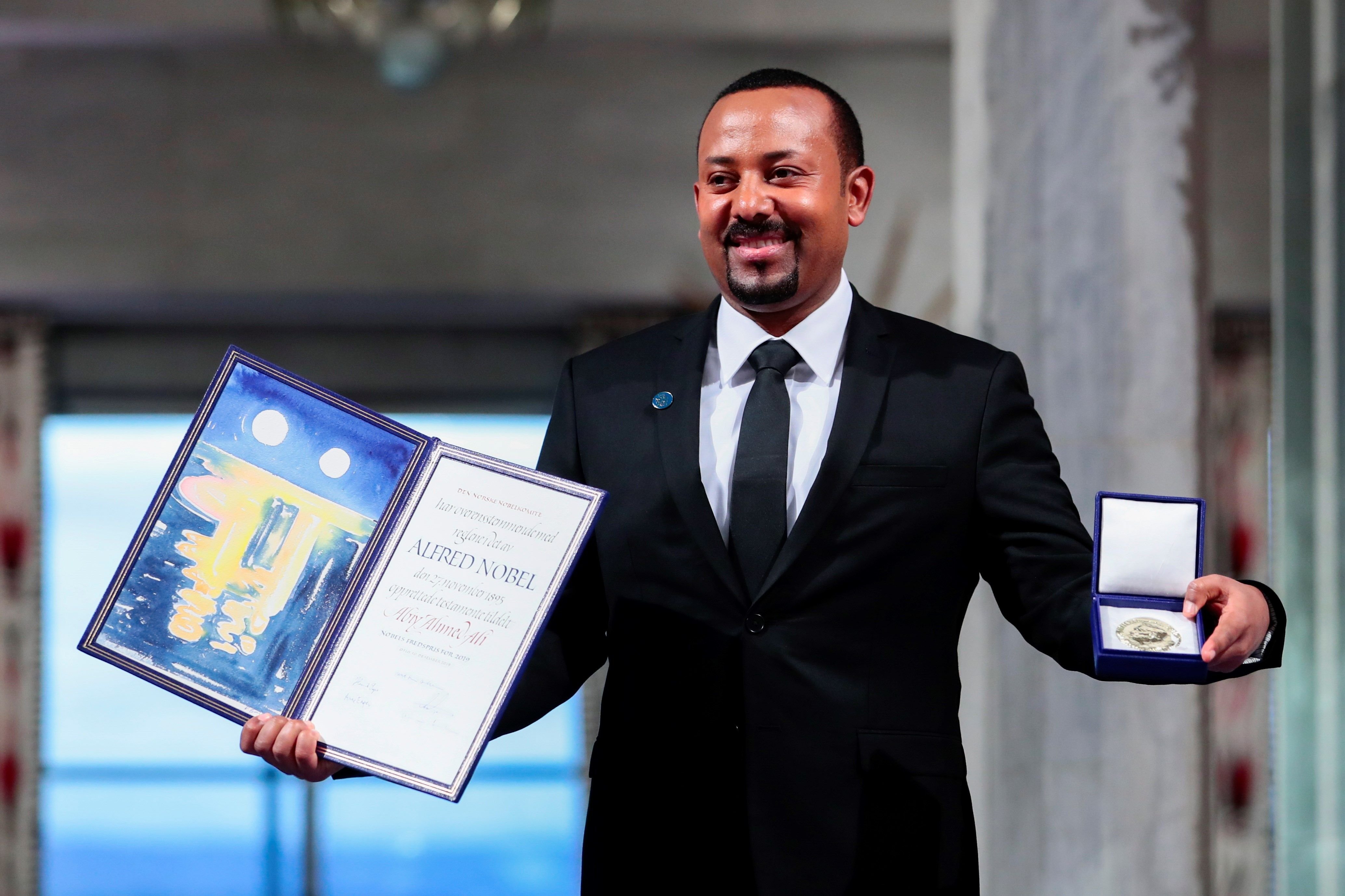 El primer ministro de Etiopía recibe el premio Nobel de la Paz