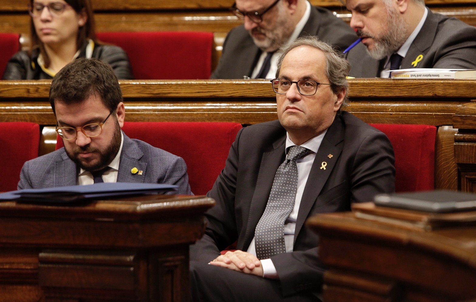 Torra i Aragonès aborden la crisi per l'acord ERC-PSOE per a la investidura
