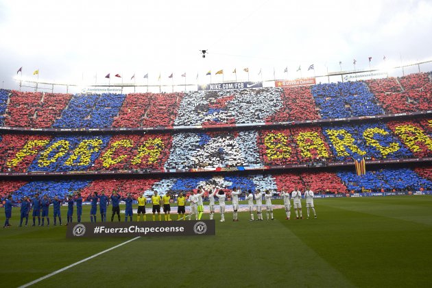 Mosaico Camp Nou Barça Real Madrid Efe