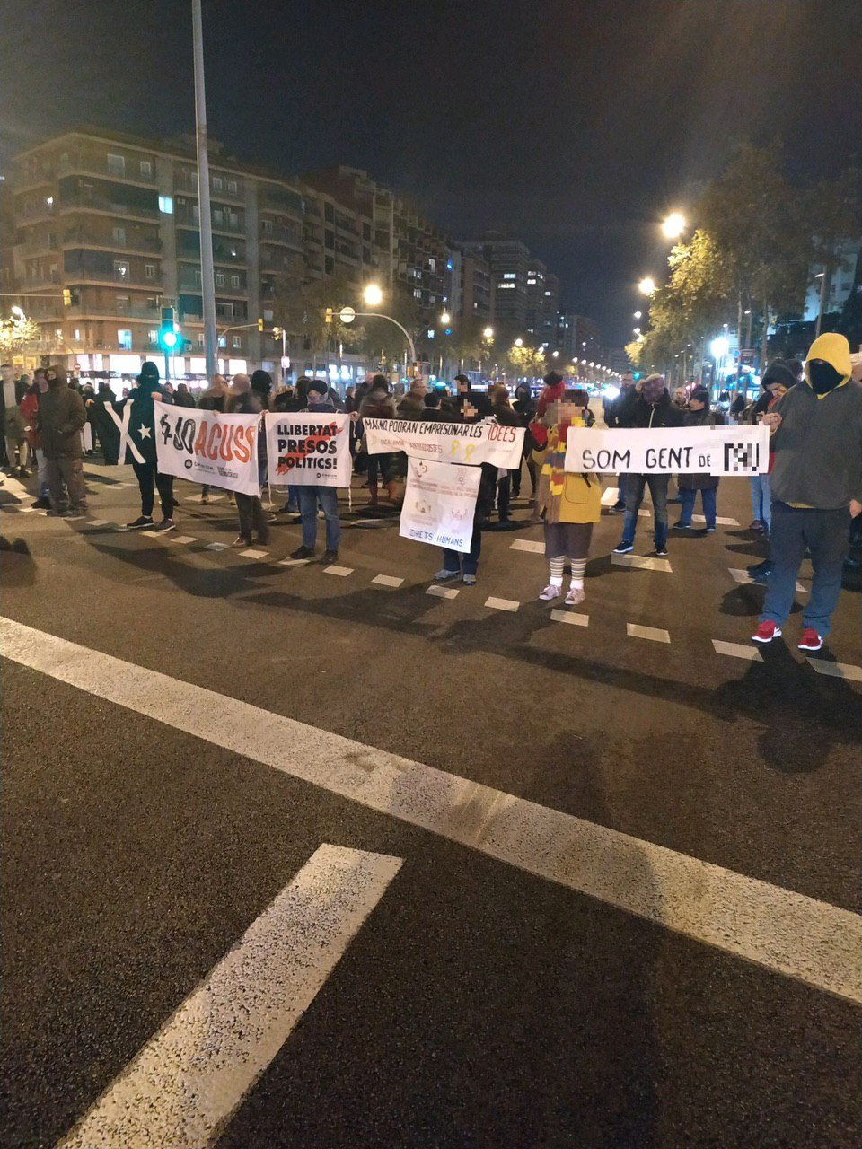 59è tall a l'avinguda Meridiana