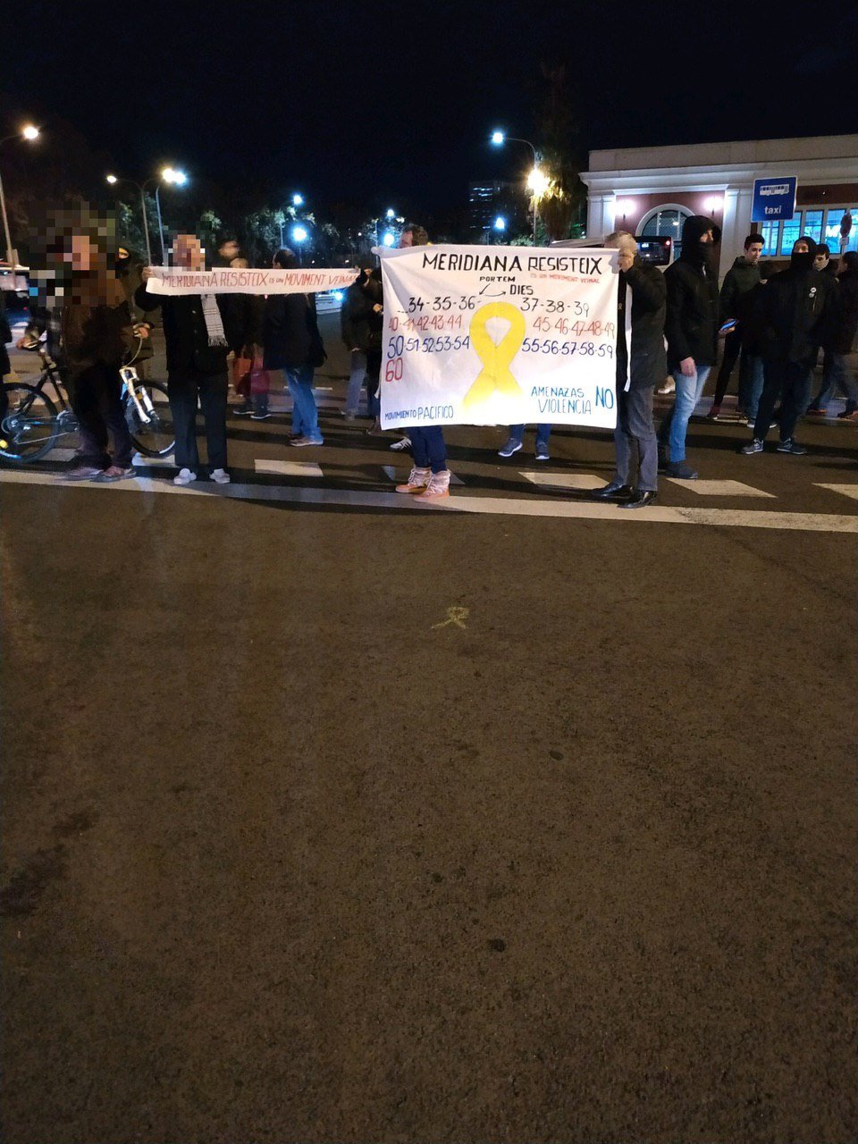 Els manifestants de la Meridiana compleixen el 60è tall consecutiu