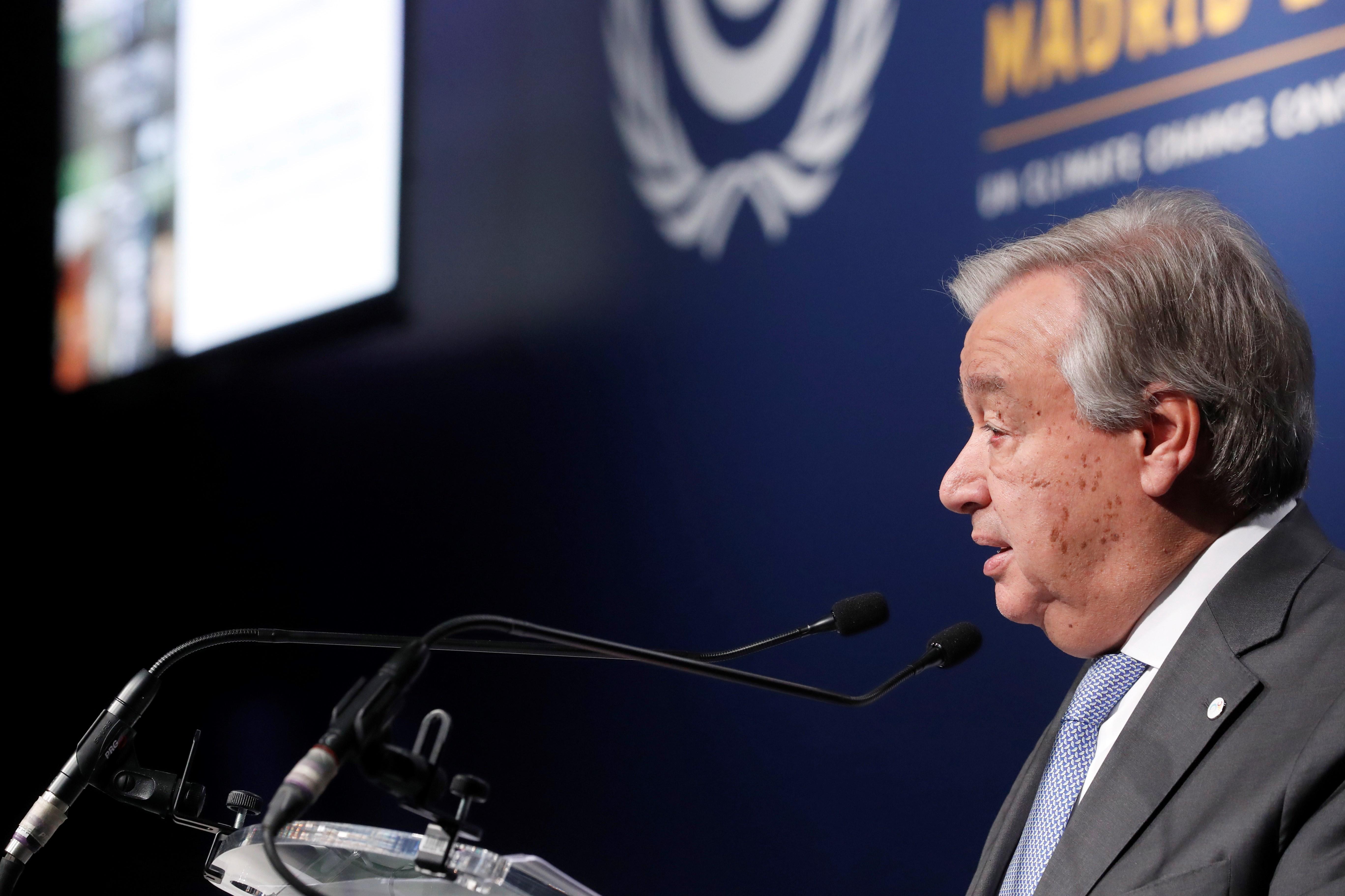 Guterres apela a los países a lograr más ambición en último día de la COP25