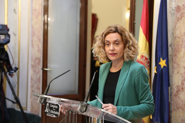 EuropaPress 2547289  La presidenta del Congreso Meritxell Batet durante su intervención en la mesa del Congreso de los Diputados en Madrid (España) a 13 de diciembre de 2019 