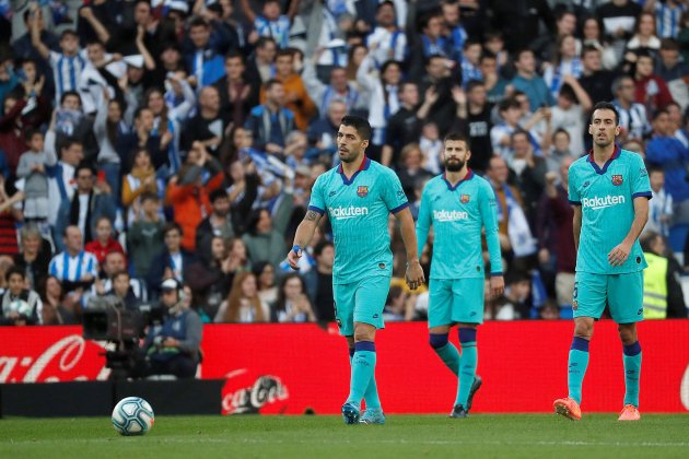 suarez pique busquets barça efe