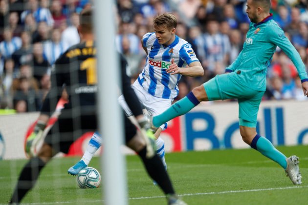 odegaard ter stegen barça real sociedad efe