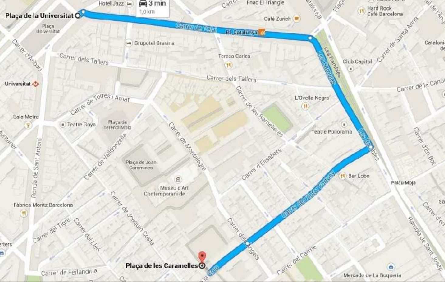 recorrido mani