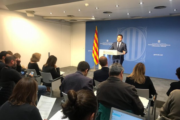 Pere Aragonès acord pressupostos   Carlota Camps