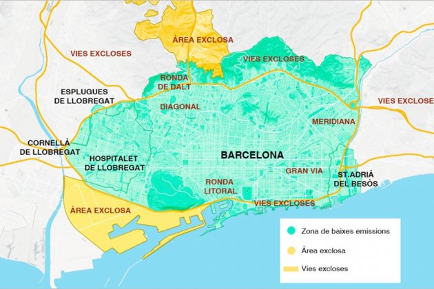 mapa zona baixes emissions