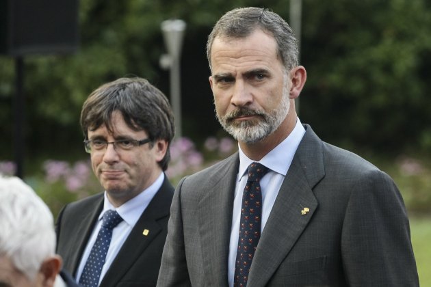 Carles Puigdemont rey Felipe VI caras GTRES