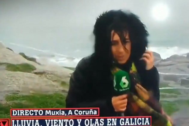 Reportera viento La Sexta