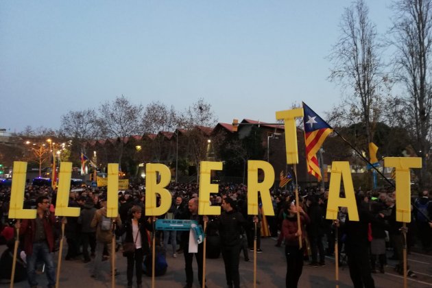 letras libertad concentracio Tsunami Camp Nou - Marc González