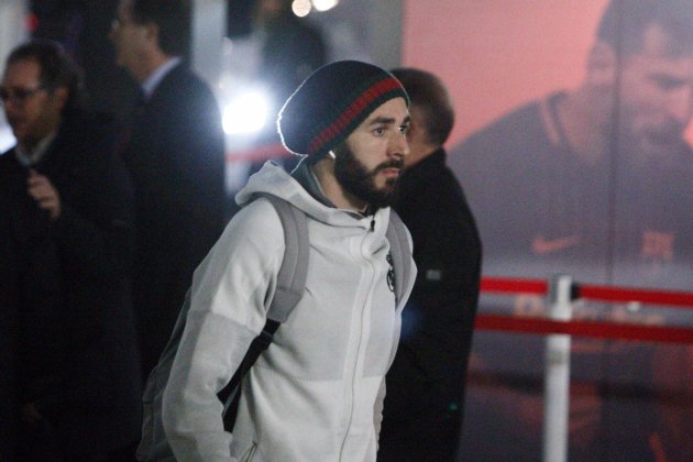 karim benzema llegado campo nuevo - mireia comas