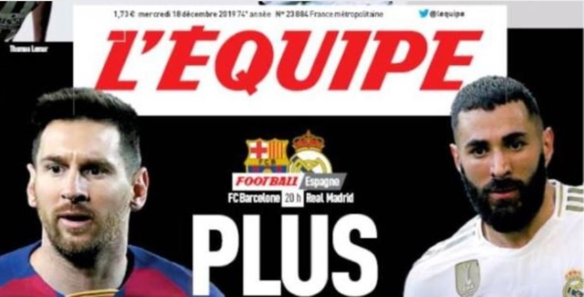 El rotund diari esportiu francès (que deixa en ridícul la premsa espanyola)