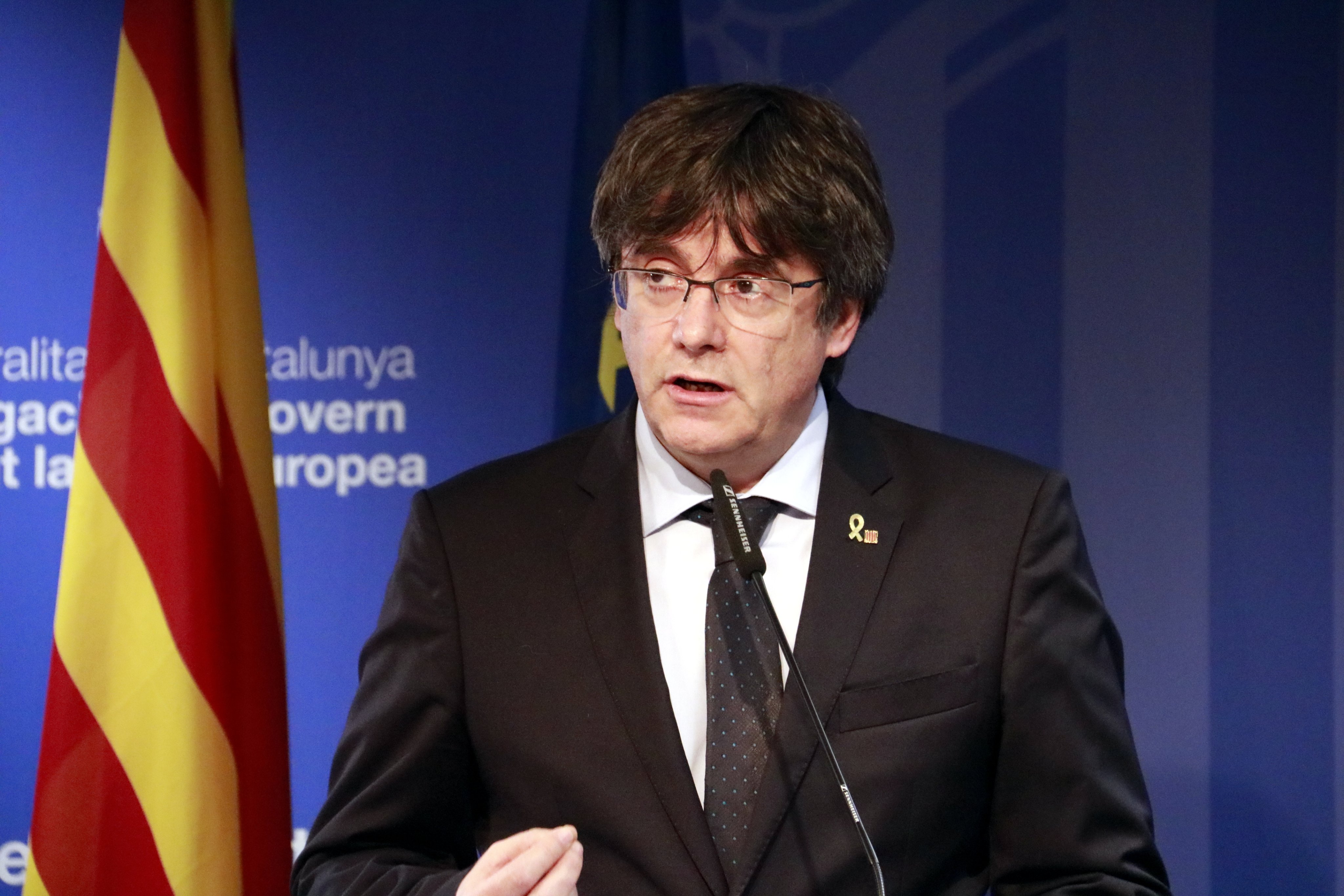 Puigdemont no ve cambios sobre Catalunya en el pacto Sánchez-Iglesias
