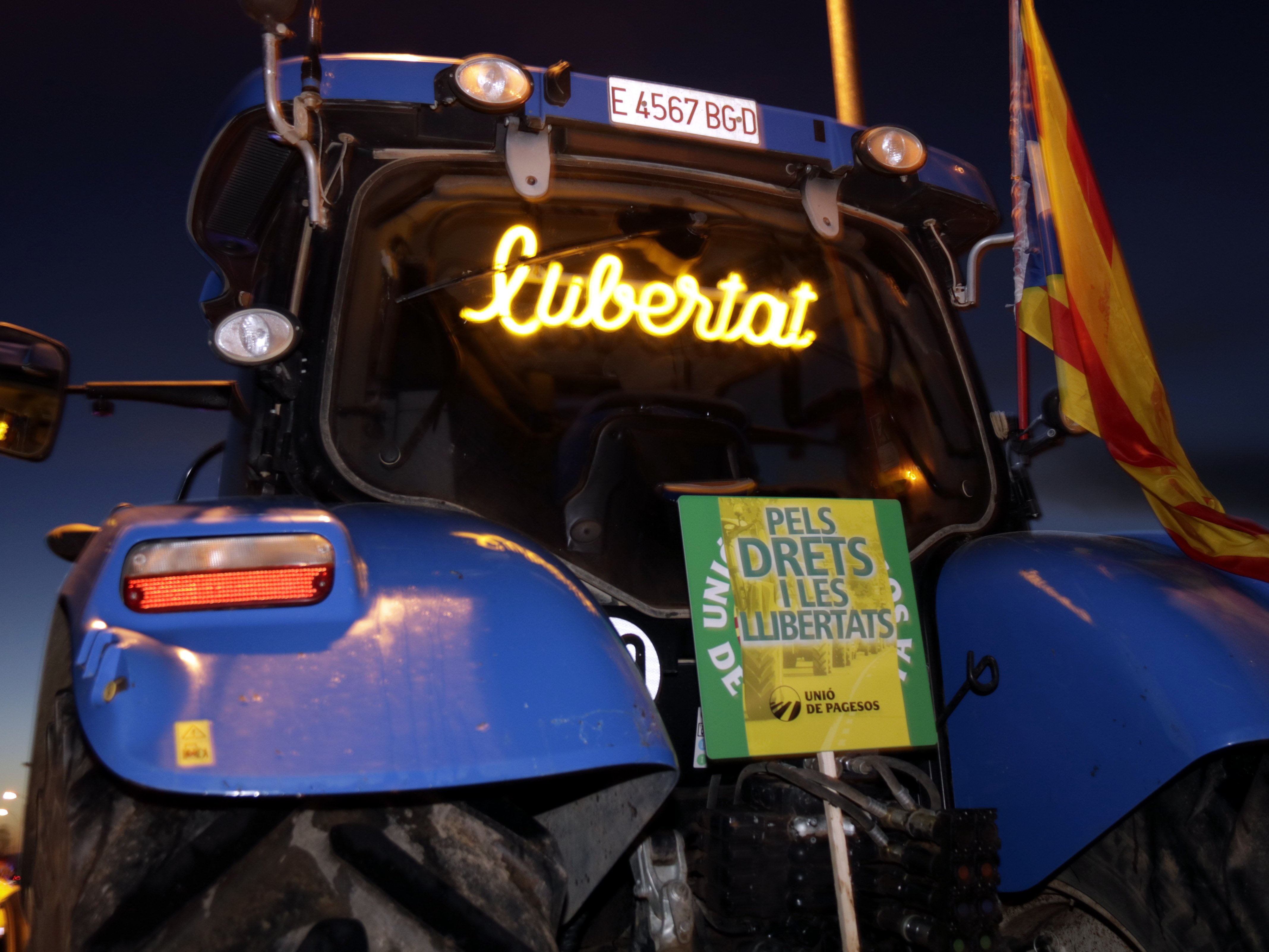 En marxa les tractorades “pels drets i les llibertats”