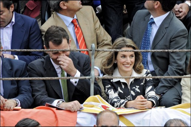 felip y leticia a los toros san isidro 2008 GTRES