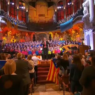 VIDEO | Tsunami Democràtic reappears at choral concert in Barcelona's Palau de la Música