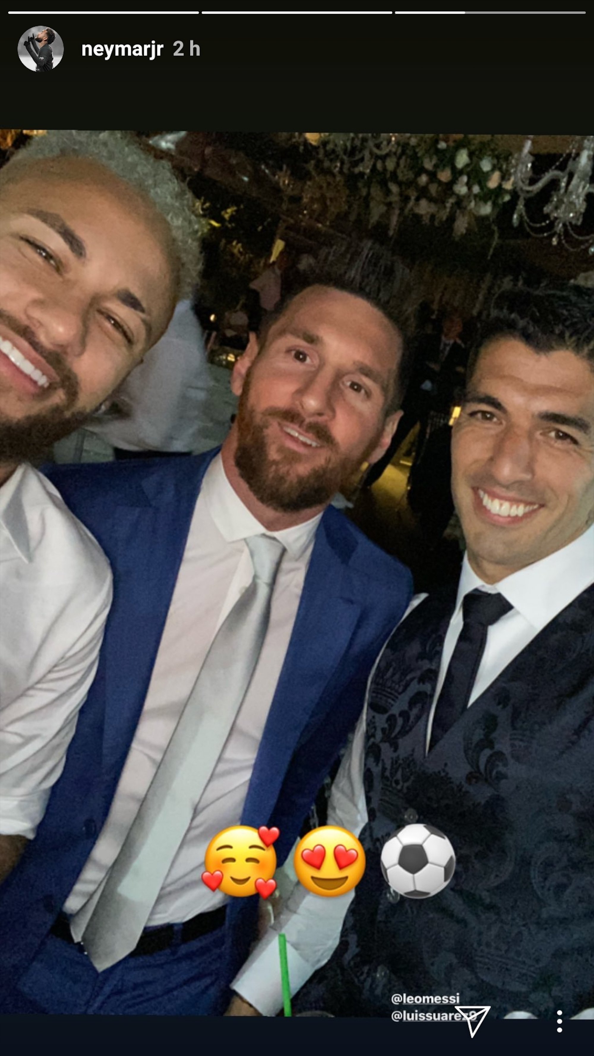 Messi, Suárez i Neymar es retroben per un gran motiu