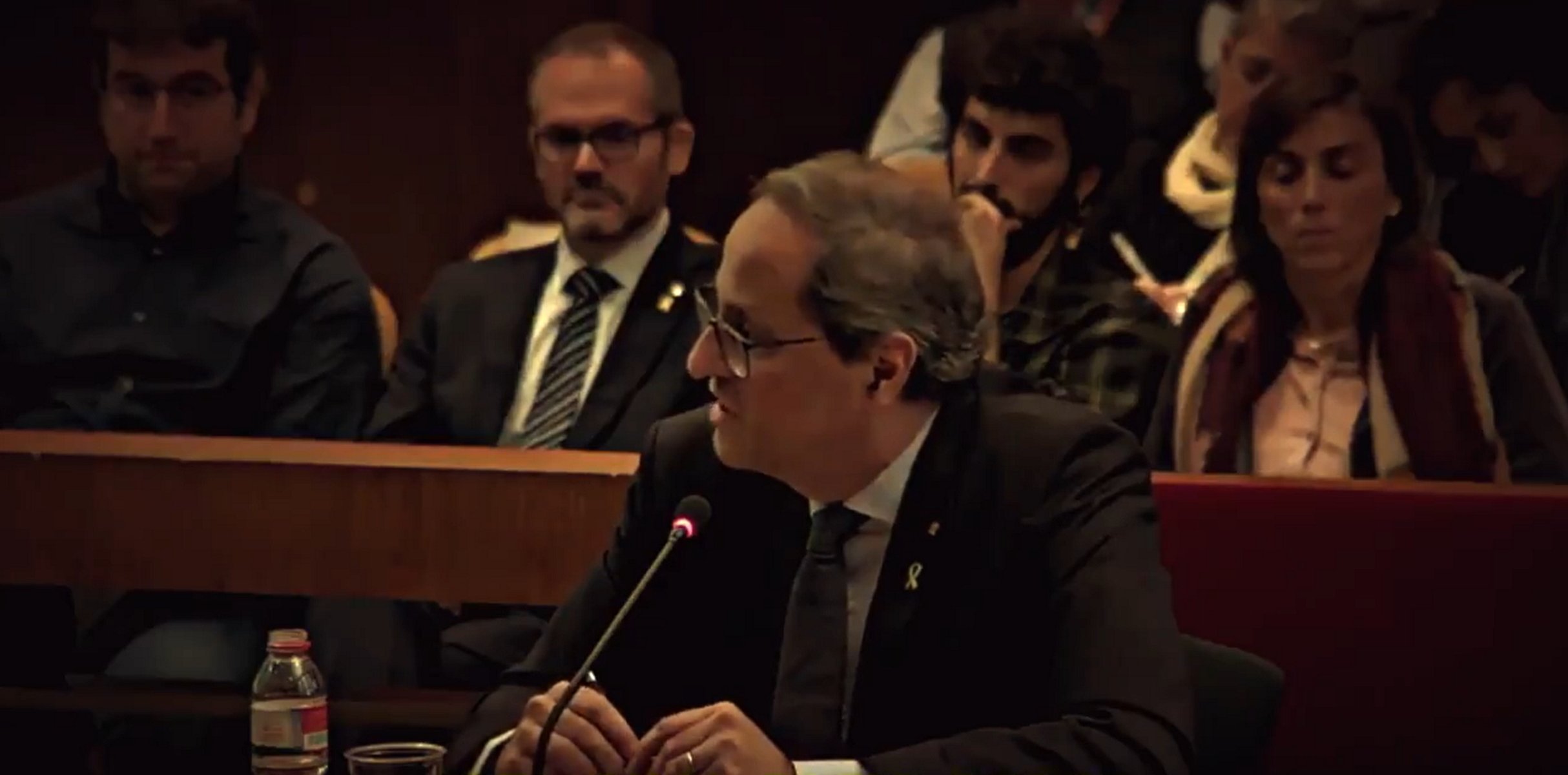 El curioso homenaje a Torra ante la posible inhabilitación