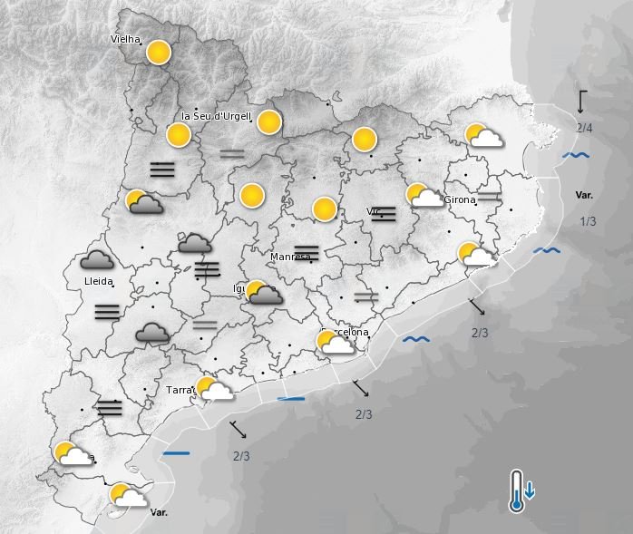 mapa temps