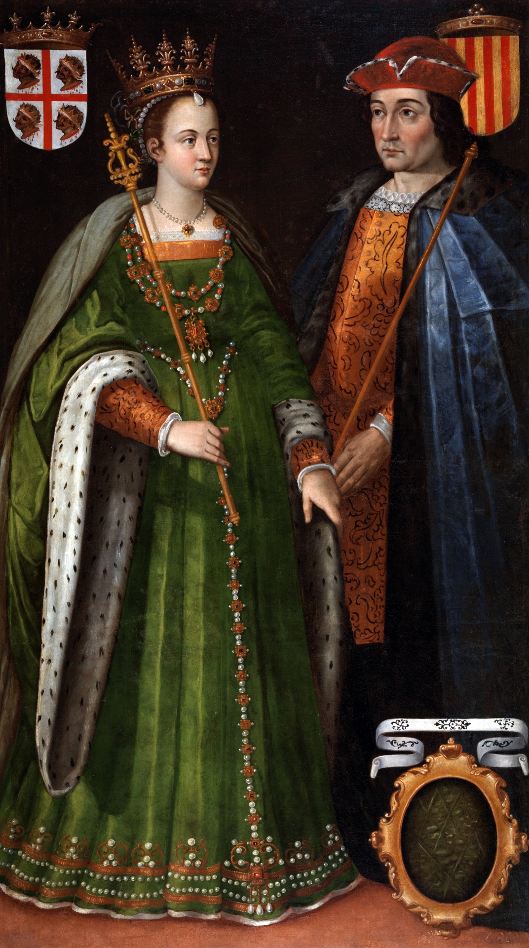 Representació moderna del Ramon Berenguer IV i Peronella, obra de Filipo Ariosto (segle XVI). Font Wikimedia Commons