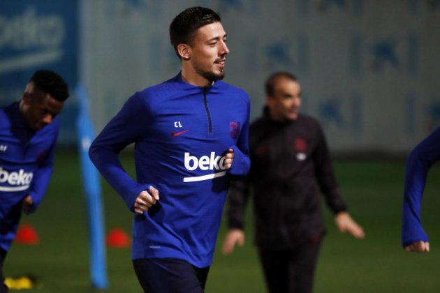 lenglet primer entrenamiento año @FCB