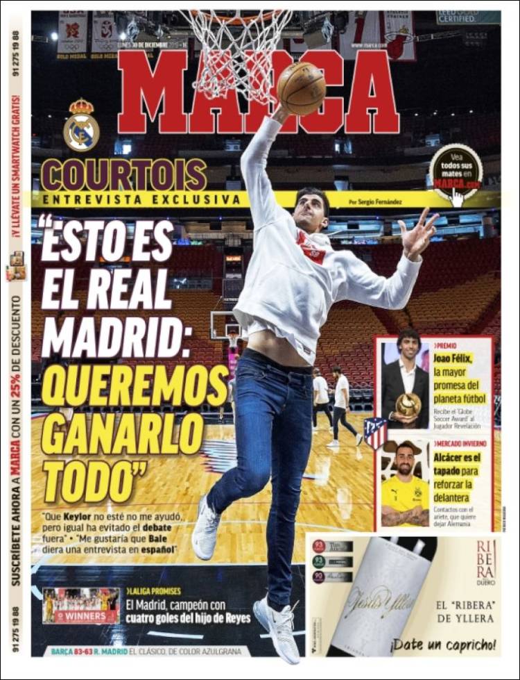 Portada Marca Barca Madrid Palau