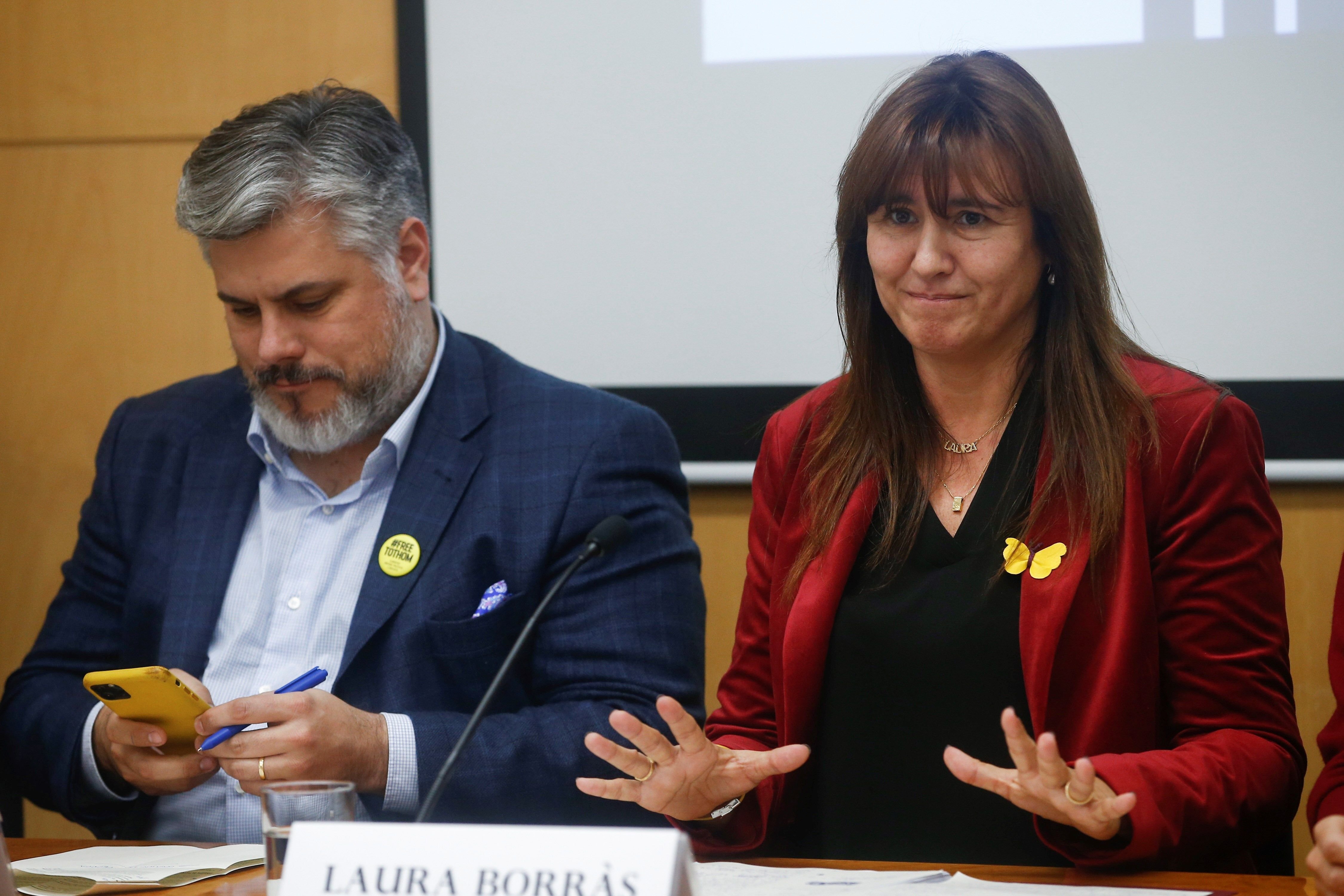 Borràs alerta que l'acord ERC-PSOE podria portar un avanç electoral a Catalunya