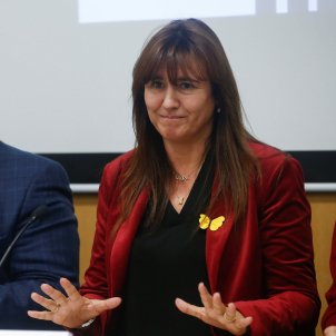 Laura Borràs valora acord ERC EFE Laura Borràs valora acord ERC EFE
