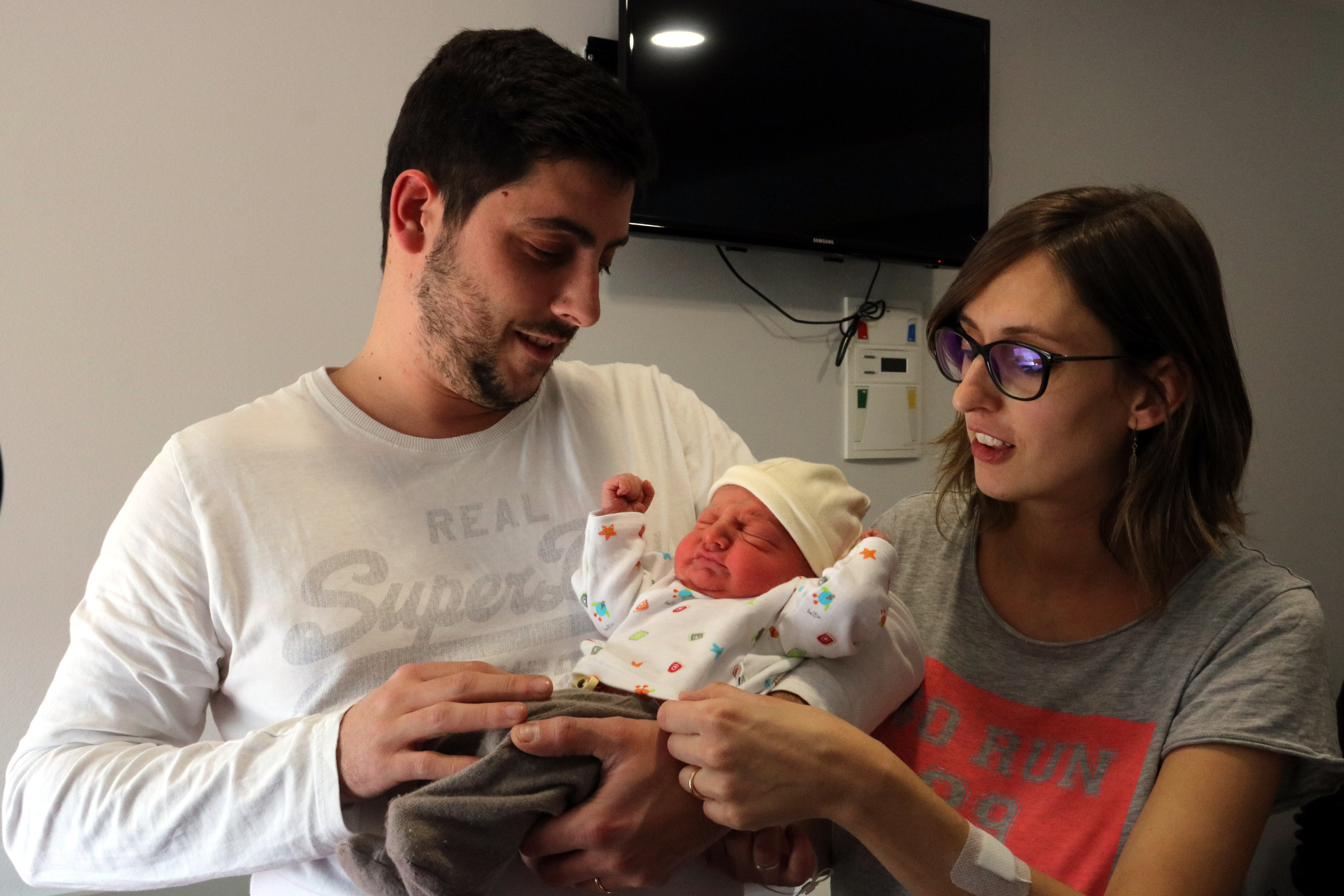 El primer nadó de l'any és un nen que es diu Aleix i ha nascut a Terrassa
